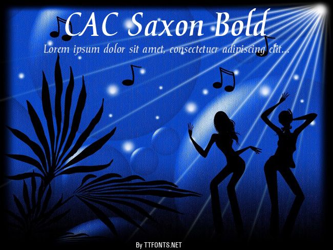 CAC Saxon Bold example